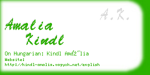 amalia kindl business card